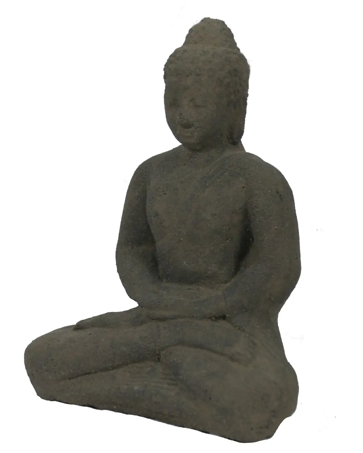 Artikelbild 3 des Artikels “Sitzender Buddha Borobudur, 18cm hoch, aus Lavagestein gegossen, antikisiert “